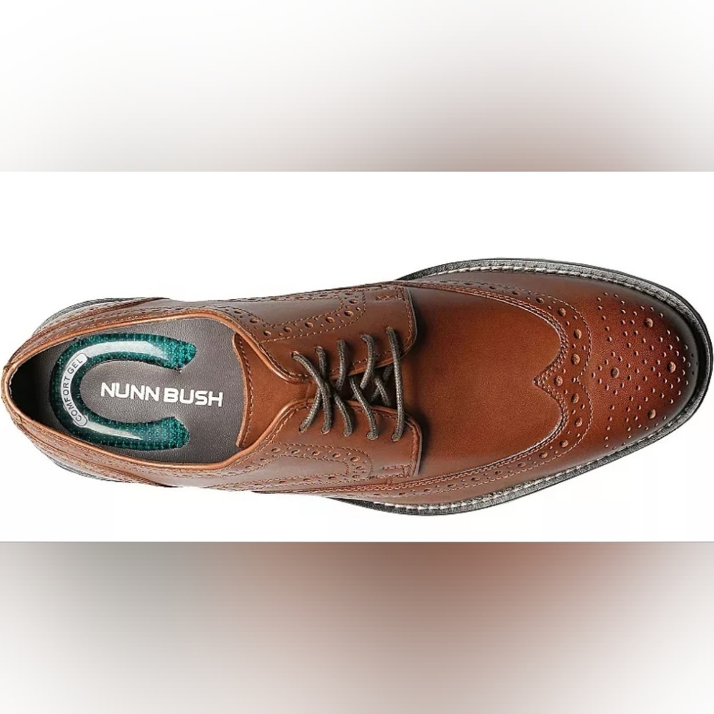 Nunn Bush Coñac Leather Oxfords Men's Size 10.5 Pre-owned